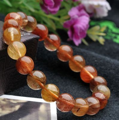 【批发供应纯天然顺发彩发晶手链一物一图实拍Y107Y06】价格,厂家,图片,手链,东海县盛饰珠宝-