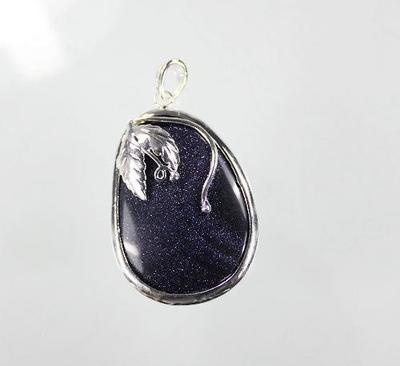 【天然半宝石925银精工镶嵌各类宝石吊坠 产品工厂直销】价格_厂家_图片 -