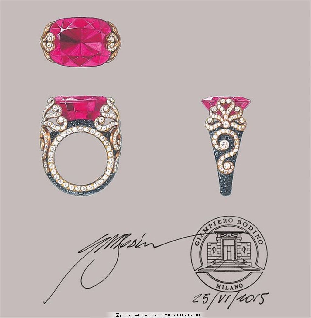 手绘简约珠宝 设计灵感的纯净表达